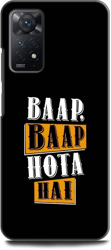 WallCraft Back Cover for REDMI Note 11 Pro Plus 5G MOTIVATIONAL QUOTES, BAAP BAAP HOTA HAI  (Multicolor, Dual Protection, Pack of: 1)