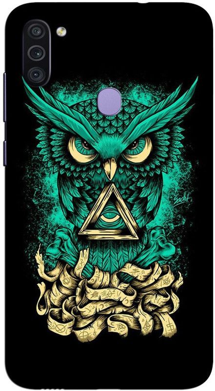 CROKIAN Back Cover for Samsung Galaxy M11 Owl Back Cover  (Multicolor, Hard Case, Pack of: 1)