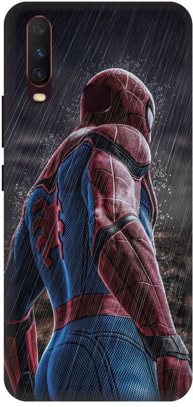 URCHIN Back Cover for vivo Y11 Spiderman, Spiderman logo, Marval, superhero, Comic  (Multicolor, Shock Proof, Pack of: 1)