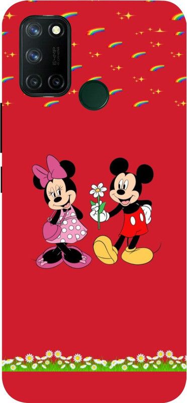 PRATEEKSH Back Cover for Realme 7i  (Red)
