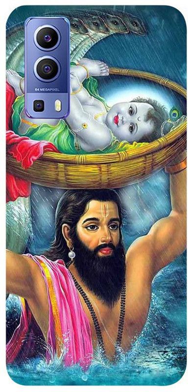 Skyhawk Back Cover for Vivo Y72 Nand Baba and Bal Krishna  (Multicolor, Waterproof, Silicon, Pack of: 1)