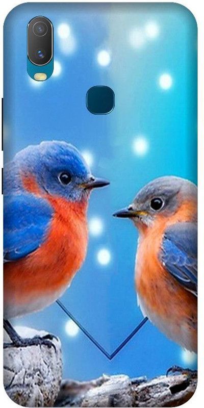 URCHIN Back Cover for Vivo Y15 Birds, Sweet birds, cute, Nature, Love birds, Love  (Multicolor, Shock Proof, Pack of: 1)