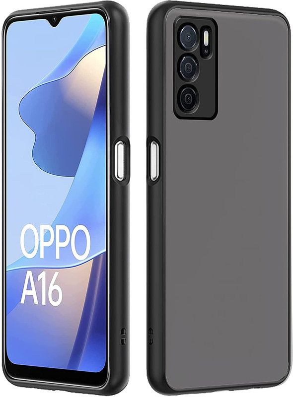 ONLY GD Back Cover for Oppo A16  (Grey, Flexible)