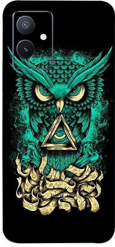 Jeeva Creation Vivo IQOO Z6 Mobile Skin  (Ultra Super Angry Owl Skin With High Matte Finish.)