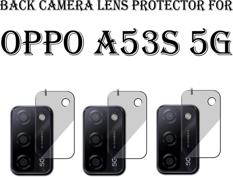 ejzatex Back Camera Lens Glass Protector for OPPO A53s 5G  (Pack of: 3)