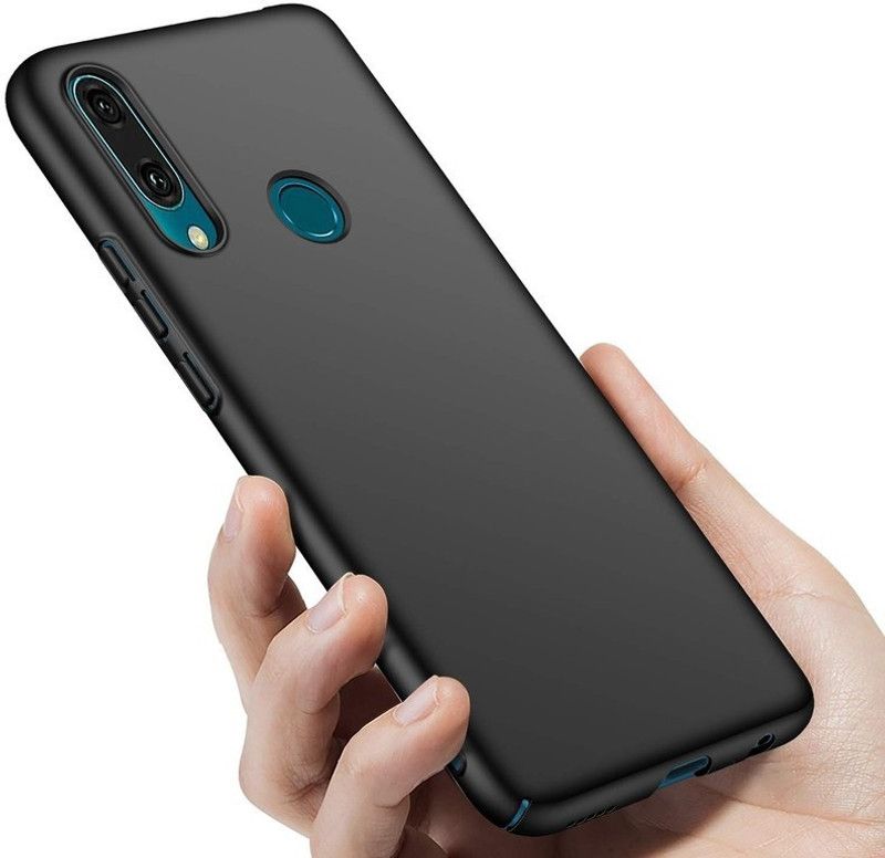 Elica Back Cover for Oppo A8 2019  (Black, Grip Case, Silicon, Pack of: 1)