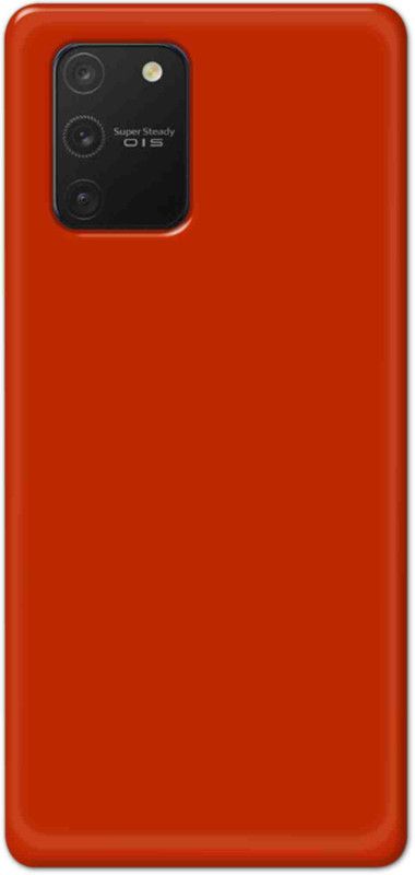 NDCOM Back Cover for Samsung Galaxy S10 Lite Solid Red Printed  (Multicolor, Hard Case, Pack of: 1)