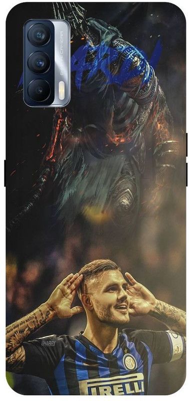 Bluvver Back Cover for Realme X7, RMX3092, Printed Mauro Icardi Football Back Cover  (Multicolor, Hard Case, Pack of: 1)