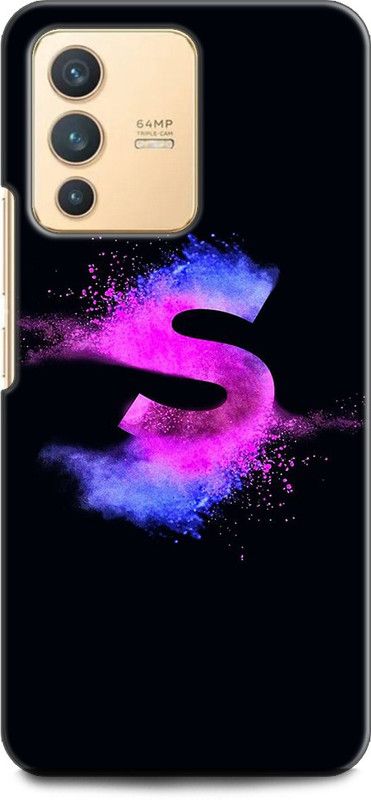 INDICRAFT Back Cover for Vivo V23 5G, V2130 S, S LETTER, S ALPHABET  (Multicolor, Shock Proof, Pack of: 1)
