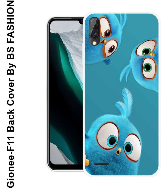 BSRAJ Back Cover for Gionee F11  (Blue, Silicon)