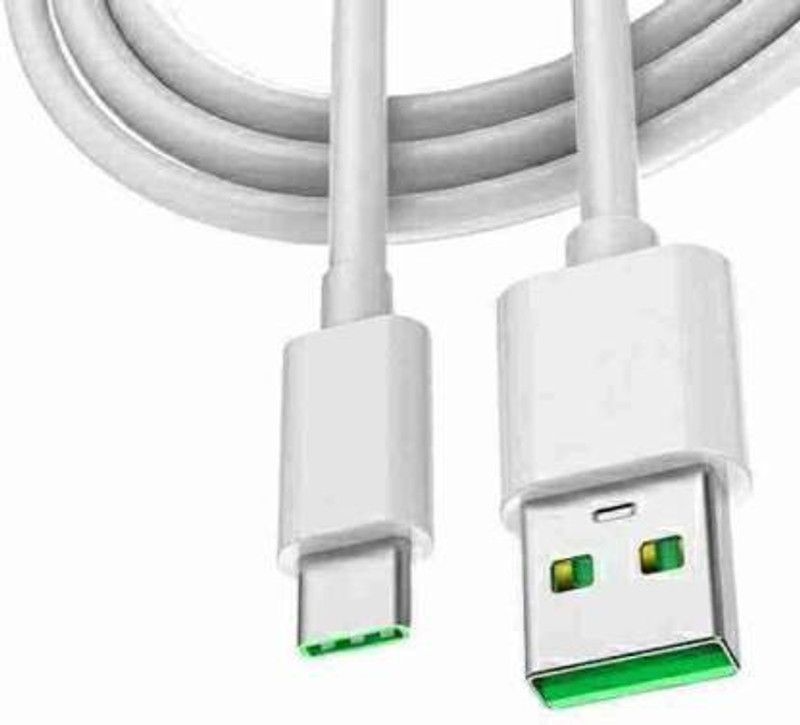 CIHYARD USB Type C Cable 6 A 1.1 m 50W 6A SUPER VOOC/ SUPER DART TYPE C CABLES  (Compatible with Oppo, Realme, Samsung, MI, Vivo, OnePlus, Nokia., White, One Cable)