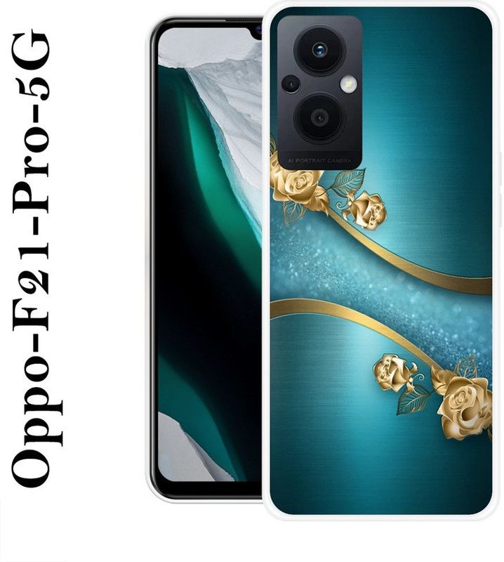 BAGRA Back Cover for Oppo F21 Pro 5G  (Blue, Pink, Silicon)