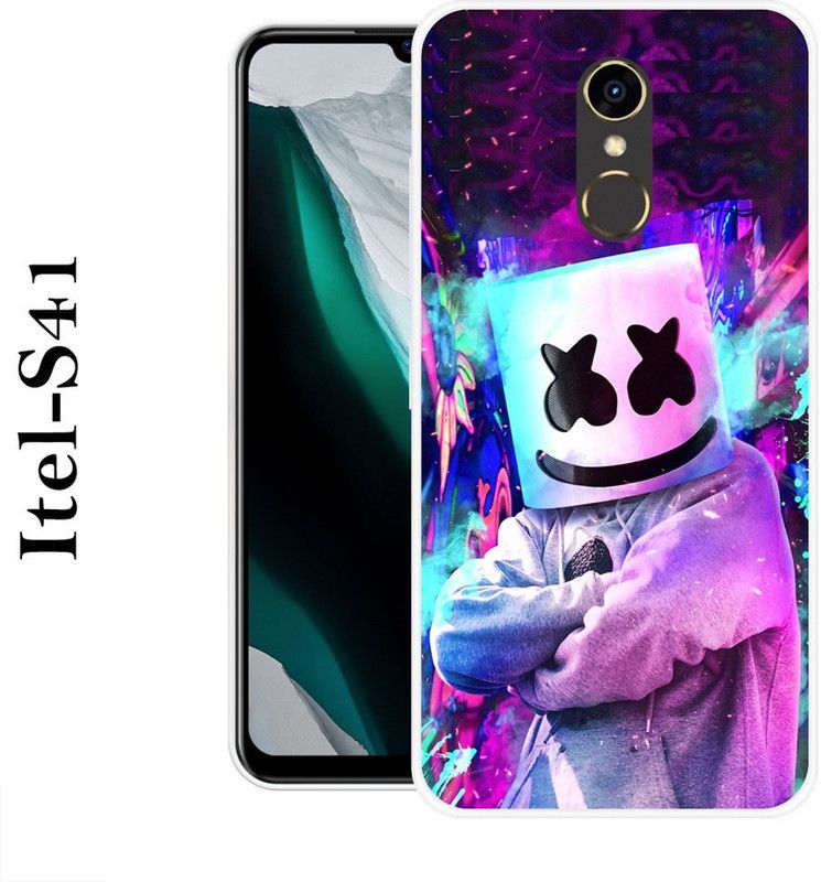 REALKING Back Cover for Itel S41  (Multicolor, Silicon)