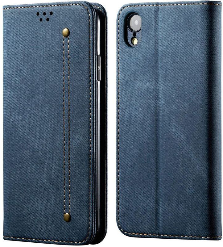 Cubix Wallet Case Cover for Apple iPhone XR (6.1 Inch)  (Blue, Magnetic Case, Pack of: 1)