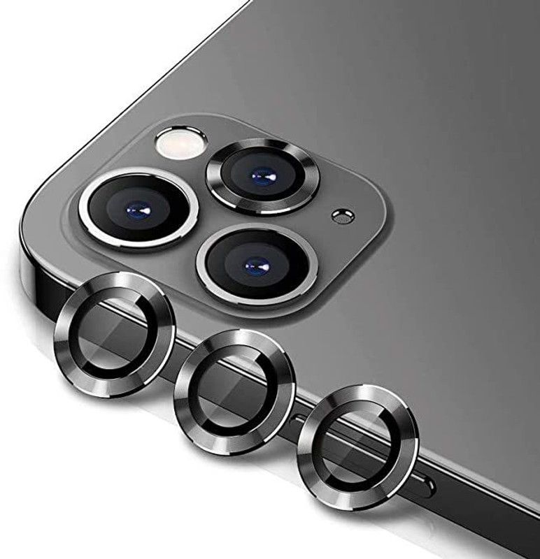 Mobilive Back Camera Lens Ring Guard Protector for iPhone 12 Pro Max Metal Alloy Ring  (Pack of: 3)