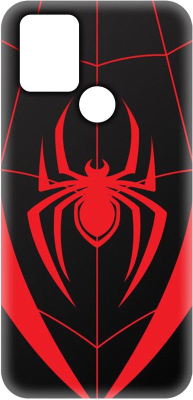 Smutty Back Cover for Infinix Hot 10  (Red, Black, Hard Case, Pack of: 1)