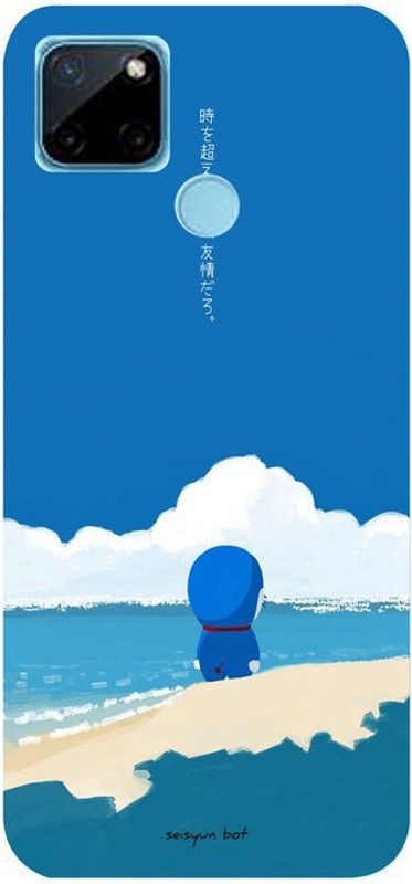 Skyhawk Back Cover for Sky Hawk Back Cover For Realme C21Y Doraemon Cartoon Painting  (Multicolor, Waterproof, Silicon, Pack of: 1)