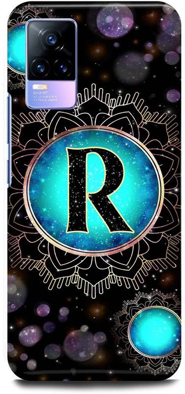 DIKRO Back Cover for Vivo Y73, V2059, R, NAME, LETTER, ALPHABET  (Blue, Hard Case, Pack of: 1)