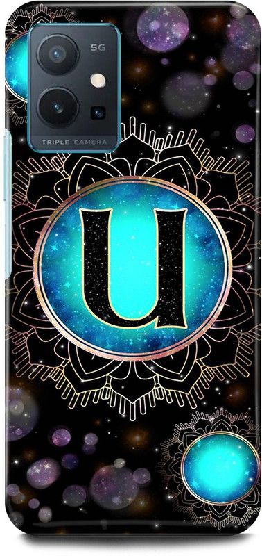 FIKORA Back Cover for OnePlus Nord CE 2 5G, U, NAME, LETTER, ALPHABET  (Blue, Hard Case, Pack of: 1)