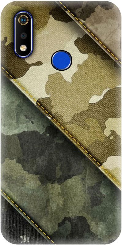 #Uncultured Back Cover for Realme 3, Realme 3i - Army Print  (Multicolor, Hard Case)
