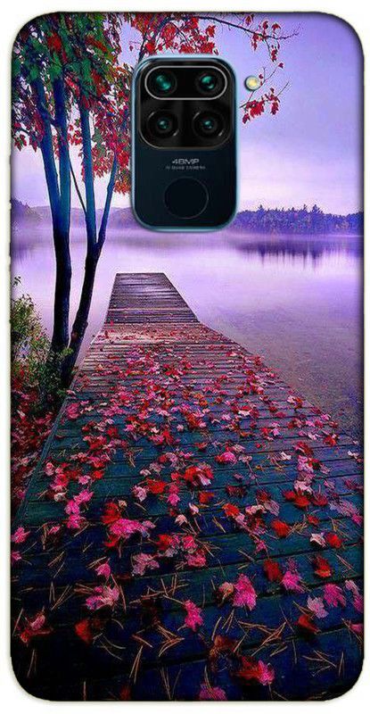 iprinto Back Cover for Mi Redmi Note 9 Nature Back Cover  (Purple, Hard Case)
