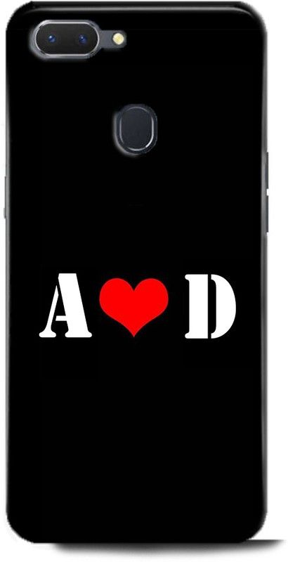 Afterglow Back Cover for Realme 2 Pro A D, A LOVES D, NAME, LETTER, ALPHABET, AD LOVE, HART  (Multicolor, Shock Proof)