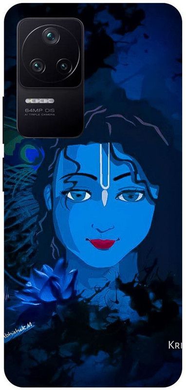 FRONK Back Cover for POCO F4 5G  (Blue, Black, Hard Case, Pack of: 1)