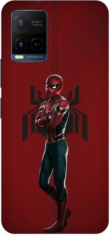 Bluvver Back Cover for Vivo Y21,V2111, Printed Spiderman Superheroes Mobile Back Cover  (Multicolor, Hard Case, Pack of: 1)