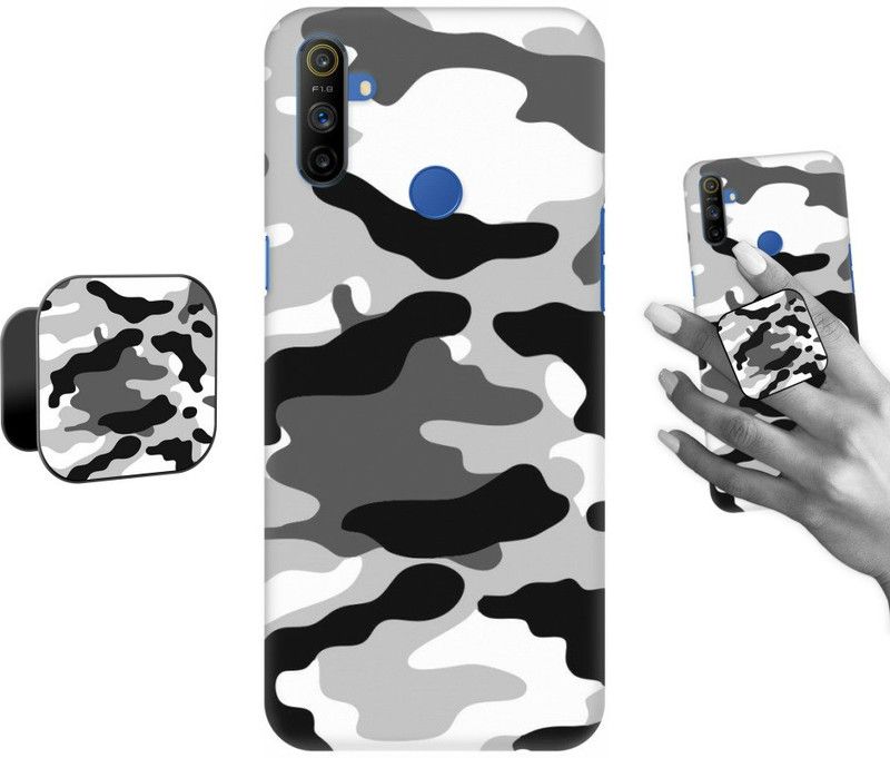 COBIERTAS Back Cover for Realme Narzo 10A  (Multicolor, Cases with Holder, Pack of: 2)
