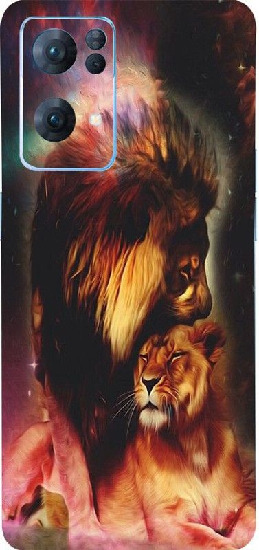 Mclaxa King of Nature Mobile Back Skin, King of Nature, OPPO RENO 7PRO Mobile Skin  (King of Nature Skin With Super Matte Finish)