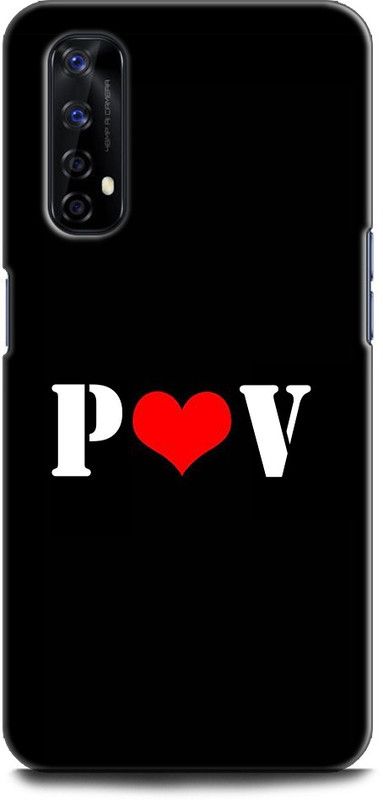 Afterglow Back Cover for Realme Narzo 20 Pro P V, P LOVES V, NAME, LETTER, ALPHABET, PV LOVE, HART  (Multicolor, Shock Proof, Pack of: 1)