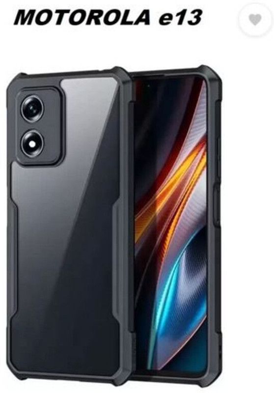 ALONZO Back Cover for MOTOROLA E13, (IP)  (Blue, Grip Case, Pack of: 1)