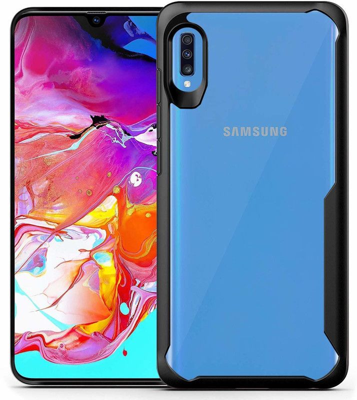 Novo Style Back Cover for Samsung A50, Samsung A50S, Samsung A30S Shockproof Eagle Back Case  (Black, Transparent, Pack of: 1)