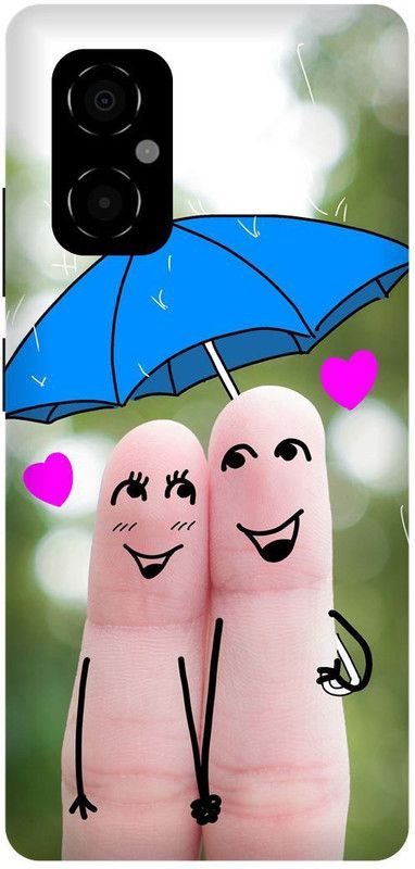 play fast Back Cover for POCO M4 5G, MZB0BRWIN, FINGER, LOVE, UMBRELLA, COUPLE, LOVE  (Green, Hard Case, Pack of: 1)