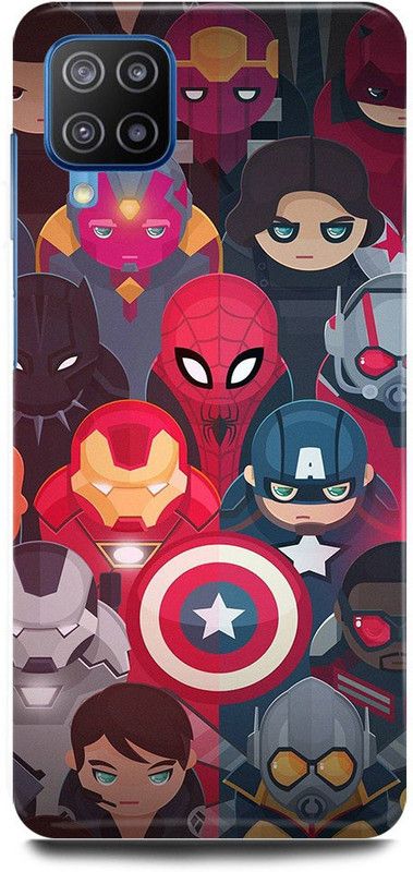FIKORA Back Cover for Samsung Galaxy A22, MARVEL, LOGO, SIGN, EMBLEM, AVENGERS  (Multicolor, Hard Case, Pack of: 1)