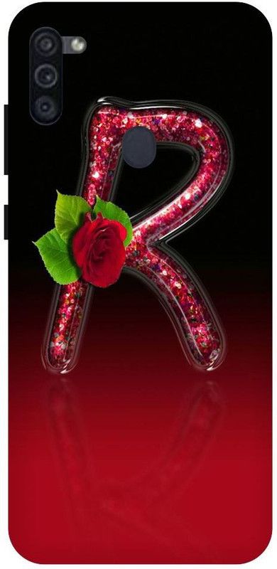 URCHIN Back Cover for Samsung M11 R, R Letter, Alphabet, Design, R Love  (Multicolor, Shock Proof, Pack of: 1)
