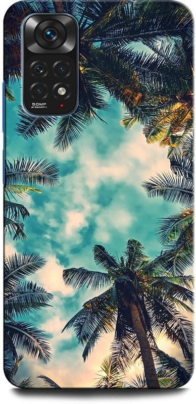 INTELLIZE Back Cover for Redmi Note 11 PALM, TREE, NATURE, MORNING VIBES  (Multicolor, Hard Case, Pack of: 1)