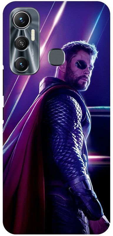 FIKORA Back Cover for Infinix Hot 11, X662, THOR, HAMMER, AVENGER, AVENGERS  (Purple, Hard Case, Pack of: 1)