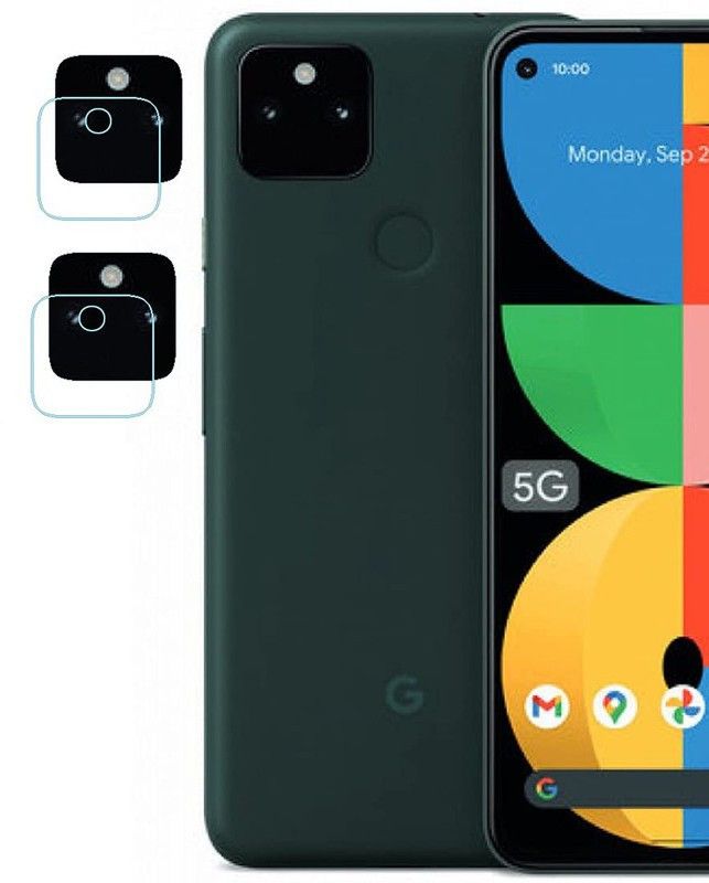 Transparent Back Camera Lens Glass Protector for Eii Google Pixel 5a 5G  (Pack of: 2)
