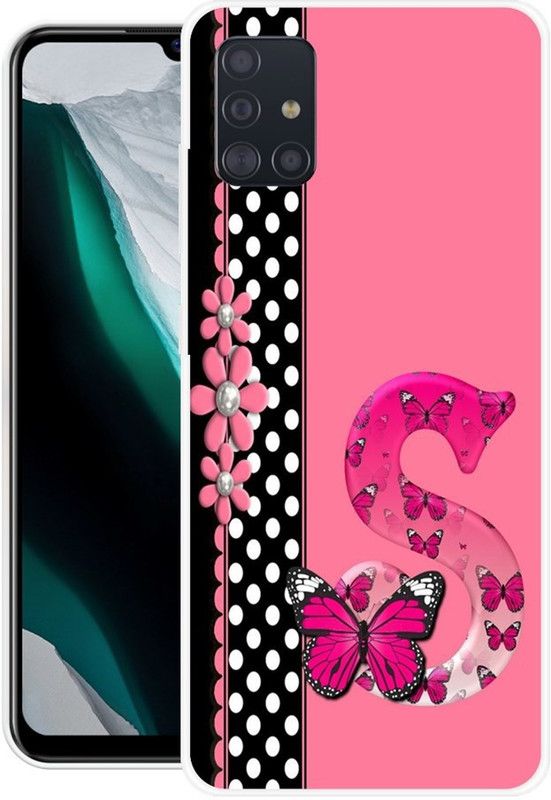 BLUEBUG Back Cover for Samsung Galaxy M31s  (Pink, Black, Grip Case, Silicon, Pack of: 1)