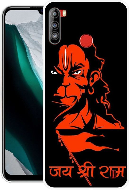 BLUEBUG Back Cover for Lava Z4  (Black, Orange, Grip Case, Silicon, Pack of: 1)
