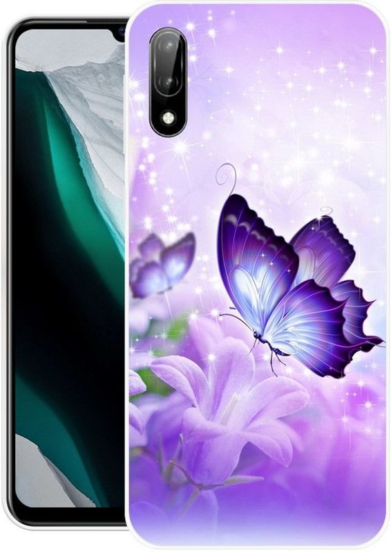 FITESTAR Back Cover for LG W11  (Purple, Grip Case, Silicon, Pack of: 1)