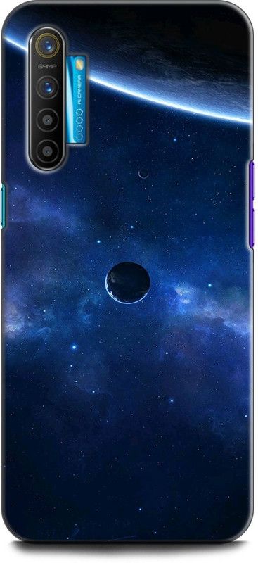 KEYCENT Back Cover for Realme XT, RMX1921 PLANET, TRIANGLES, SPACE, STARS, UNIVERSE, GALAXY, BLUE, NEBULA  (Multicolor, Pack of: 1)