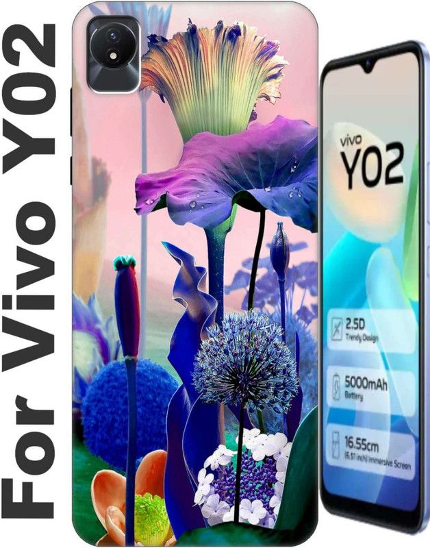 RDcon Back Cover for Vivo Y02 2795  (Yellow, Dual Protection, Silicon, Pack of: 1)