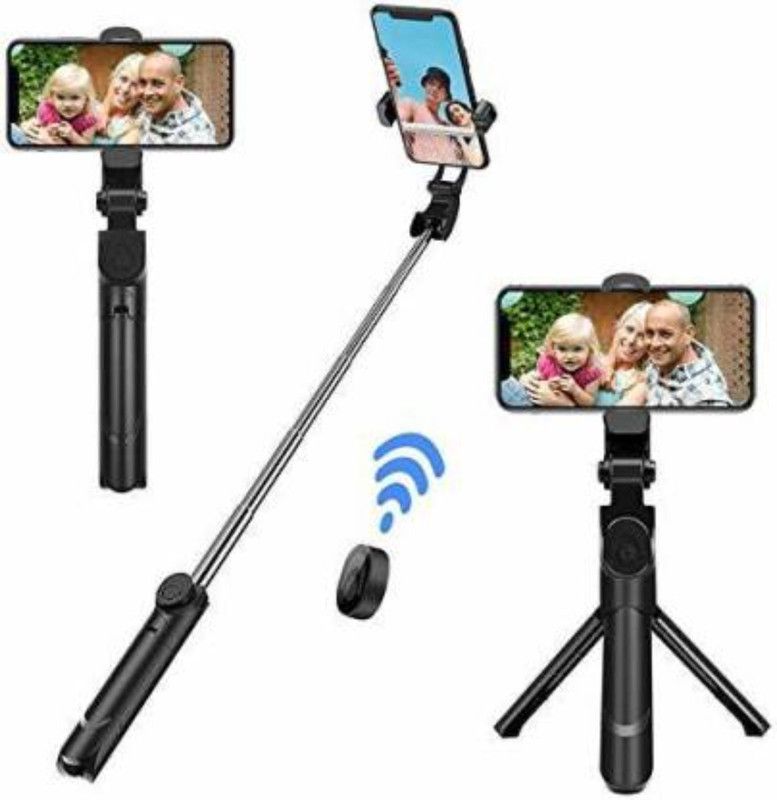 Shreevi Bluetooth Selfie Stick  (Black)