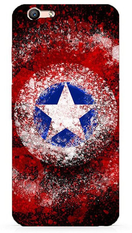 NDCOM Back Cover for Oppo Realme 1 Avengers End Game Captain America Shield Printed  (Multicolor, Hard Case, Pack of: 1)