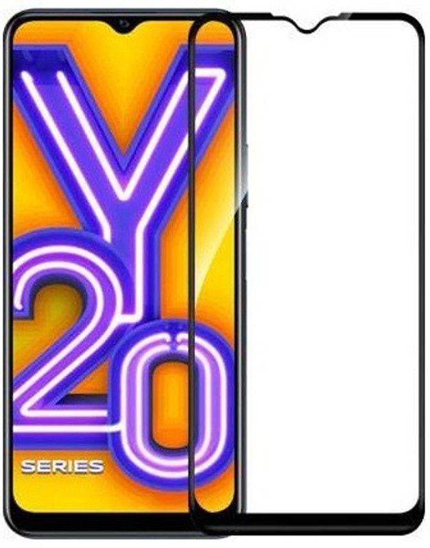 NSTAR Edge To Edge Tempered Glass for VivoY20, VivoY20i, VivoY20G, VivoY20A  (Pack of 1)