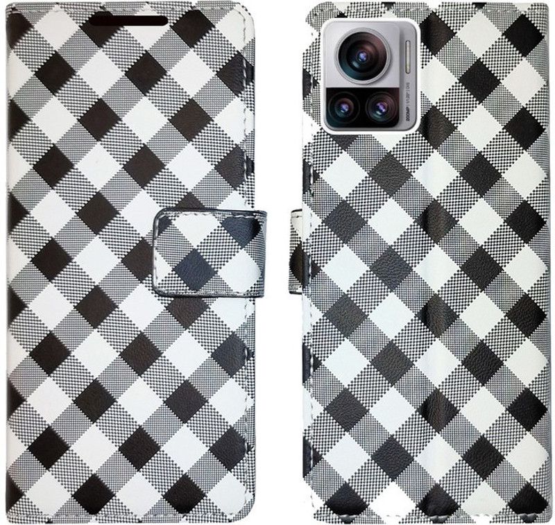 AD Enterprises Flip Cover for Moto Edge 30 Ultra in High Quality Material  (Multicolor, Magnetic Case, Pack of: 1)