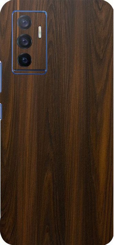 Mclaxa Mahogany Wood Back Skin Guad, Mahogany Wood, Vivo V23e Mobile Skin  (Mahogany Wood With Super Matte Finish)