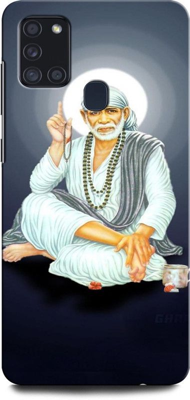 GRAFIQE Back Cover for SAMSUNG Galaxy A21s OM SAI BABA, OM SAI, OM SAI RAM, SAIBABA, GOD  (Multicolor, Shock Proof, Pack of: 1)
